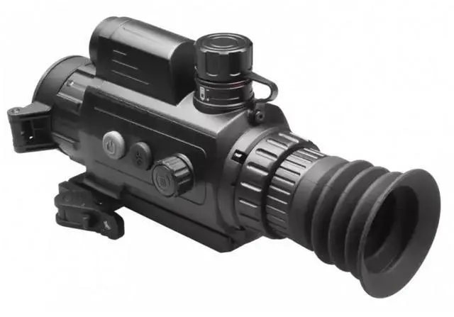 Alt view image 7 of 7 - AGM Global Vision Varmint V2 LRF 35-384 Thermal Imaging Rifle Scope with Built-In Laser Range Finder and Sub-20mK 12 Micron Thermal Sensor (Black)