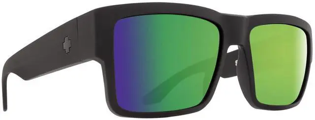 Alt view image 4 of 9 - Spy Cyrus Sunglasses 673180374861 - Matte Black/HD Plus Bronze Polar/Green Spt