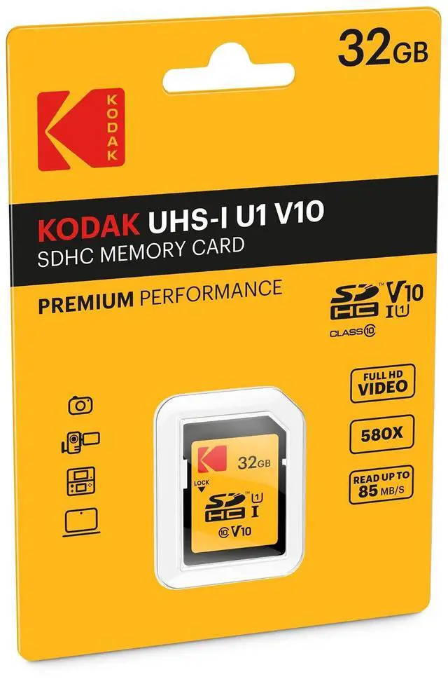 Alt view image 3 of 3 - Kodak 32GB Class 10 UHS-I U1 SDHC Memory Card (20-Pack) Bundle (20 Items)