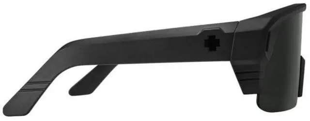 Alt view image 3 of 7 - SPY Optic Monolith 5050 Extra-Large Size Sunglasses for Men (Black Matte and Happy Gray Green Polar with Black Spectra Mirror)