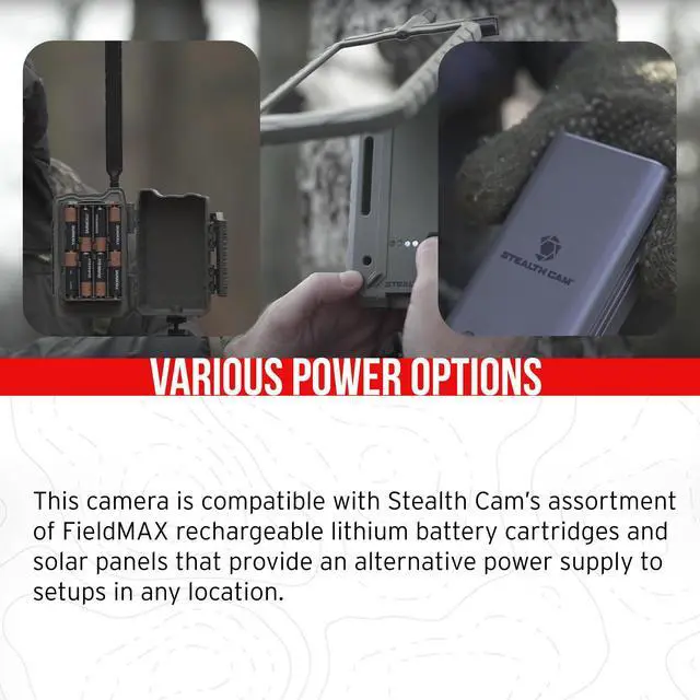 Alt view image 4 of 7 - Stealth Cam 36MP Fusion Max Cellular Trail Camera with 80 Feet Detection Range (2-Pack) Bundle with Camera Holder (2-Pack), 32GB Memory Card (2-Pack), and Hi-Speed SD USB 2.0 Card Reader (7 Items)