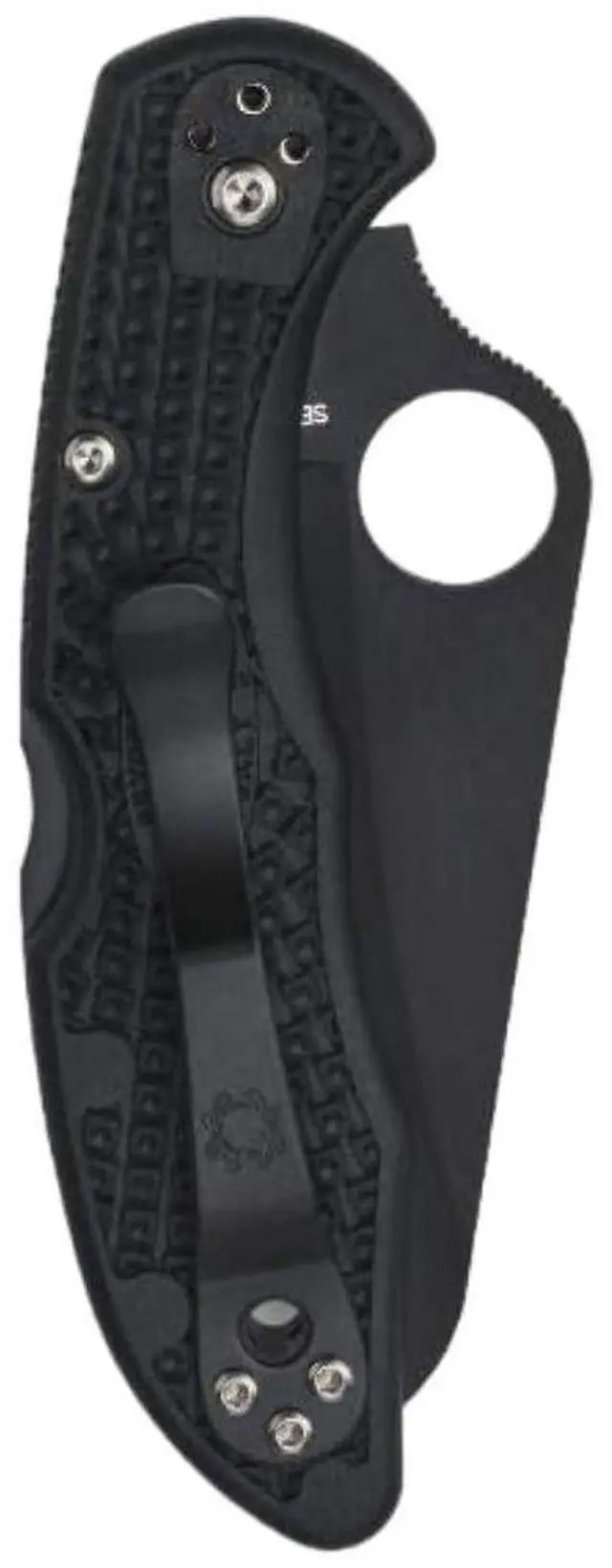 Alt view image 3 of 7 - Spyderco Salt 2 Lightweight Knife with 3-Inch H-1 Ultra-Corrosion Resistant Steel Blade and Black FRN Handle (Black)