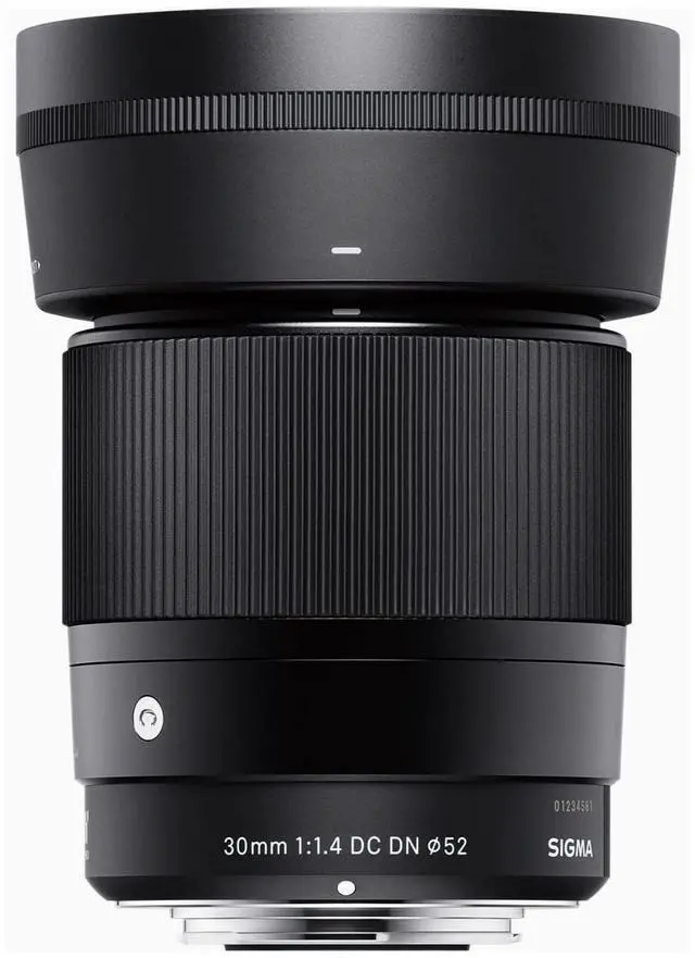 Alt view image 6 of 7 - Sigma 30mm F1.4 DC DN Contemporary Lens for Nikon Z Mount Mirrorless Camera with LH586-01 Lens Hood (Black) Bundle with Sling Camera Bag, 64 GB SDXC Memory Card, Cleaning and Accessory Kit (4 Items)