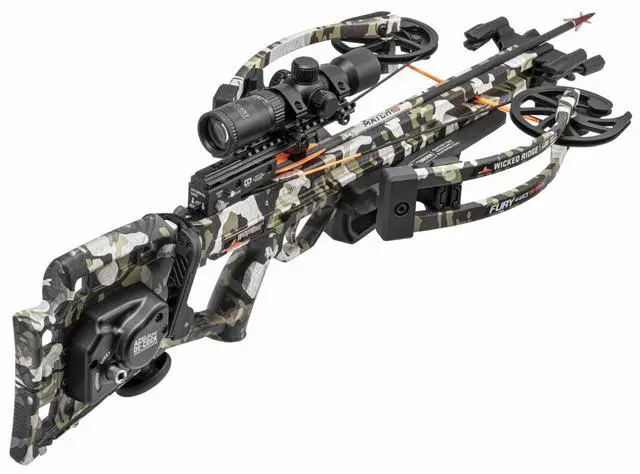 Alt view image 2 of 7 - Wicked Ridge Fury 410 De-Cock, ACUdraw De-Cock, RangeMaster Pro Scope (Peak XT)