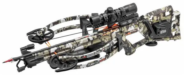 Alt view image 3 of 7 - Wicked Ridge Fury 410 De-Cock, ACUdraw De-Cock, RangeMaster Pro Scope (Peak XT)