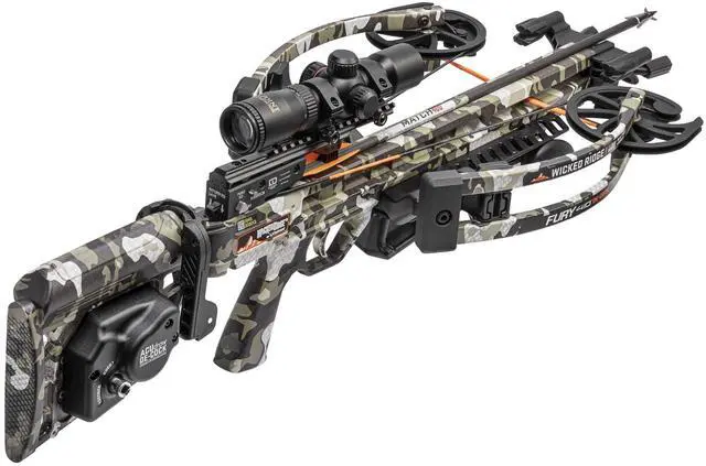 Alt view image 6 of 7 - Wicked Ridge Fury 410 De-Cock, ACUdraw De-Cock, RangeMaster Pro Scope (Peak XT)