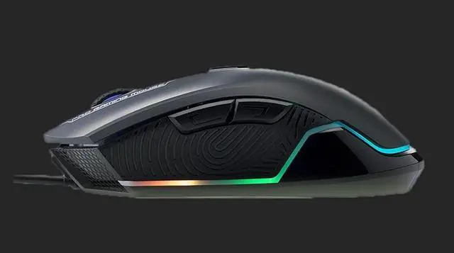 Alt view image 10 of 11 - HP Wired Gaming Mouse LED RGB Backlit Adjustable 6200 DPI 6 Programmable Buttons Ergonomic USB Mice for Gamers