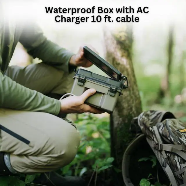 Alt view image 4 of 7 - HME Trail Camera 12V with Solar Auxiliary Power Pack Bundle with SD Card Reader and Viewer, Trail Camera Mount Stick, 32GB Ultra SDHC UHS-I Memory Card (2-Pack), and SD Reader (6 Items)