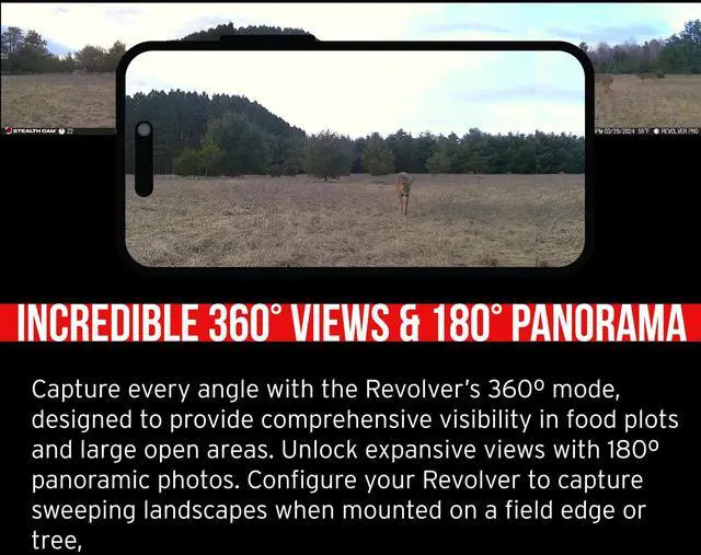 Alt view image 3 of 7 - Stealth Cam Revolver 36MP 360-Degree Cellular Trail Camera (6-Pack) Bundle with Lithium Solar Power Panel (6-Pack), 32GB Ultra SDHC UHS-I Memory Card (6-Pack), and SD USB 2.0 Card Reader (19 Items)