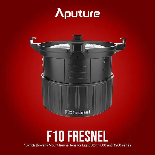 Alt view image 2 of 7 - Aputure F10 Fresnel Bundle with Aputure F10 Barndoors for LS 600d Fresnel Attachment (2 Items)