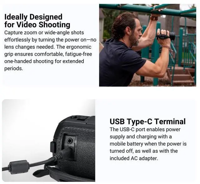 Alt view image 3 of 6 - Panasonic V900 Full HD Camcorder 24x Optical Zoom (Black) Bundle with Nostrand Avenue Camera System Gadget Bag and 128GB SDXC Canvas Go Plus 170MBPS Read Memory Card (3 Items)