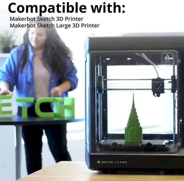Alt view image 5 of 7 - MakerBot 375-0083A Metallic Color Series 1.75mm PLA Filament for Sketch and Sketch Large Printers (Sunset Copper, 2.2 Lb)