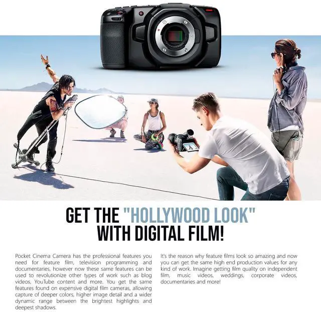 Alt view image 10 of 20 - Blackmagic Pocket Cinema Camera 4K