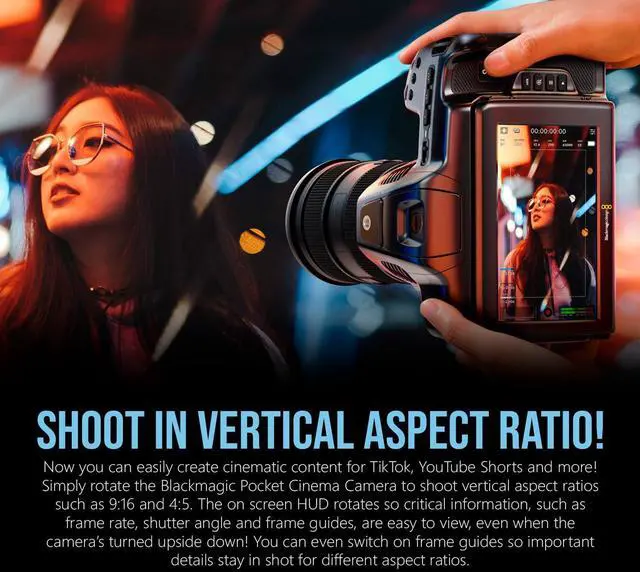 Alt view image 13 of 20 - Blackmagic Pocket Cinema Camera 4K
