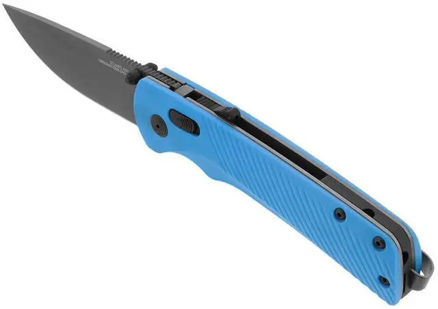 Alt view image 3 of 6 - SOG Flash AT Daily Carry Assisted Thumb Stud Opening Pocket Knife with 3.5-Inch Cryo D2 Steel Blade, Ambidextrous AT-XR Lock, and Ergonomic Handle (Civic Cyan)