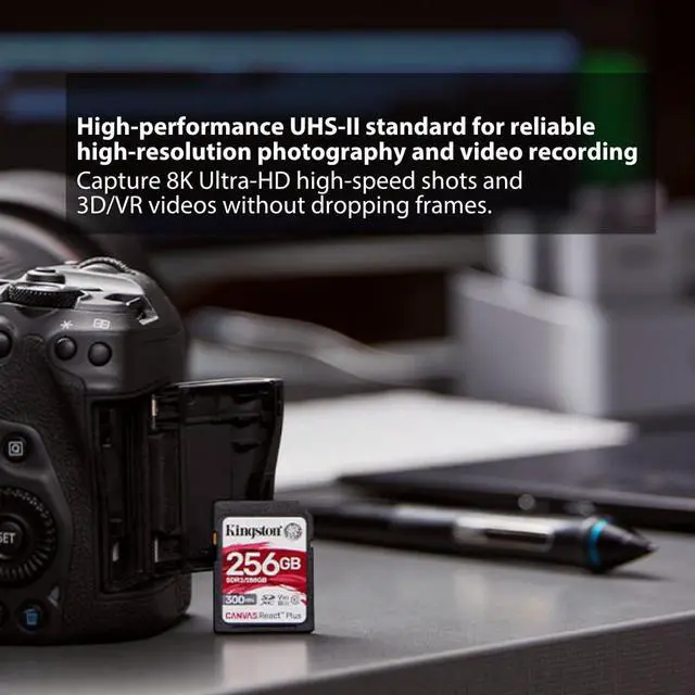 Alt view image 5 of 7 - Kingston Canvas React Plus 64GB U3 V90 SD Card (2-Pack) Bundle with Focus All-In-One High Speed Card Reader (3 Items)