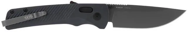 Alt view image 2 of 6 - SOG Flash AT Daily Carry Straight Folding Knife with 3.5-Inch Cryo D2 Steel Blade, Ambidextrous AT-XR Lock, and Ergonomic Handle (Urban Gray)