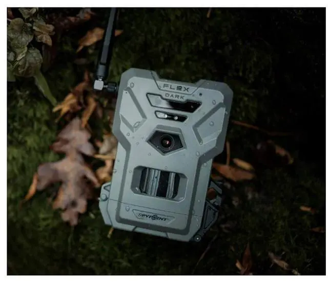 Alt view image 3 of 7 - SPYPOINT FLEX-DARK GPS-Enabled Cellular Trail Camera with Dual-SIM Connectivity, 40MP Photos, 1080p Videos with Sound, and 4 LEDs (Gray)