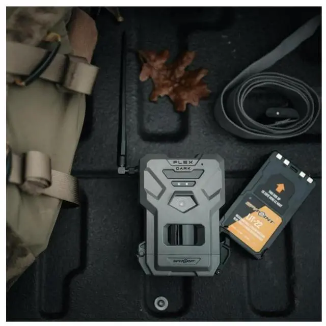 Alt view image 3 of 7 - SPYPOINT FLEX-DARK GPS-Enabled Cellular Trail Camera with Dual-SIM Connectivity, 40MP Photos, 1080p Videos with Sound, and 4 LEDs (Gray, 2-Pack)