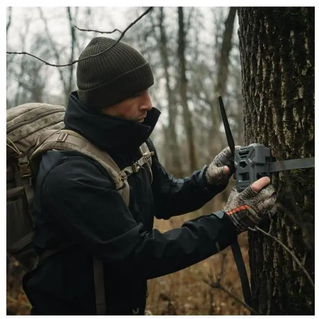Alt view image 4 of 7 - SPYPOINT FLEX-DARK GPS-Enabled Cellular Trail Camera with Dual-SIM Connectivity, 40MP Photos, 1080p Videos with Sound, and 4 LEDs (Gray, 2-Pack)
