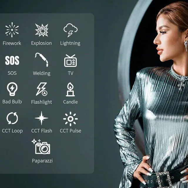 Alt view image 5 of 7 - Zhiyun Molus B200 Bi-Color LED Monolight Bundle with Zhiyun 3-Feet 90D Parabolic Softbox and Air-Cushion Stand for SOL Ring Light Kit (3 Items)