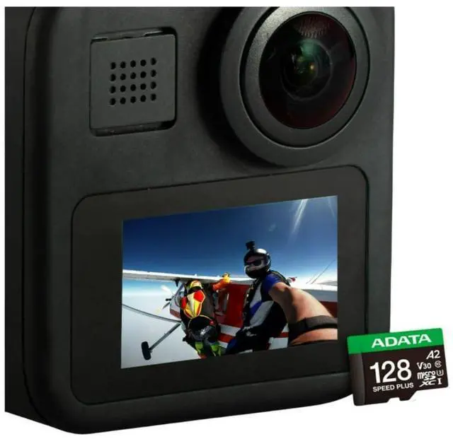 Alt view image 2 of 2 - ADATA SPEED PLUS 128GB microSDXC UHS-I U3 Class 10 A2 V30 Temperature-Proof Memory Card with 180 MBPS Read and 160 MBPS Write Speed