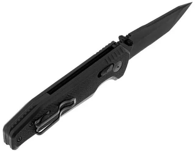 Alt view image 4 of 6 - SOG Vision XR 3.36-Inch Tanto Partially Serrated CTS XHP B Blade G10 Handle Folding Knife with XR Locking Mechanism (Black)