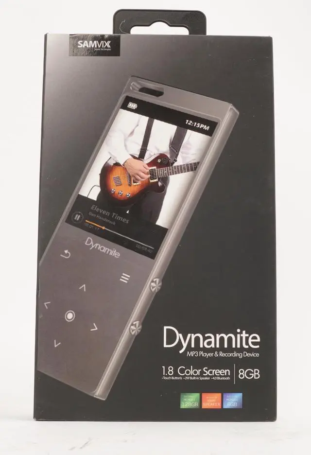Alt view image 3 of 6 - Samvix Dynamite MP3 Player (Silver)