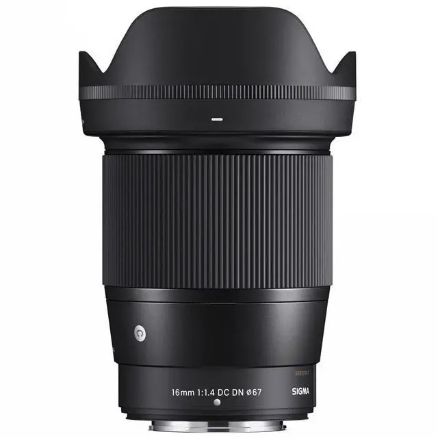 Main image of Sigma 16mm F1.4 Contemporary DC DN Lens for Fuji X Mount Bundle with Battery and Dual Charger and Gadget Bag (3 Items)