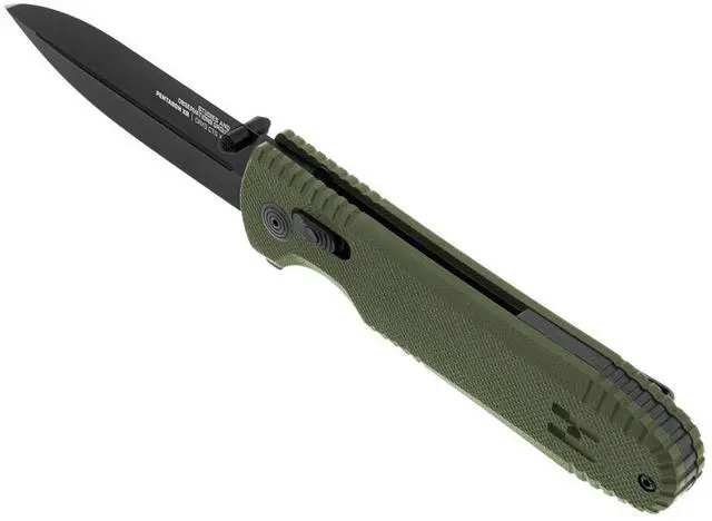 Alt view image 7 of 7 - SOG Pentagon XR 3.60-Inch CRYO CTS XHP Stainless Steel Blade Ultra-Grip OD-Green G10 Handle Easy to Carry Folding Knife with XR Lock and Pocket Clip