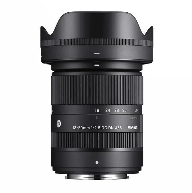 Alt view image 2 of 7 - Sigma 18-50mm F2.8 DC DN Contemporary Lens for Fujifilm X with Mount Hard Drive and Accessory Kit Bundle (5 Items)