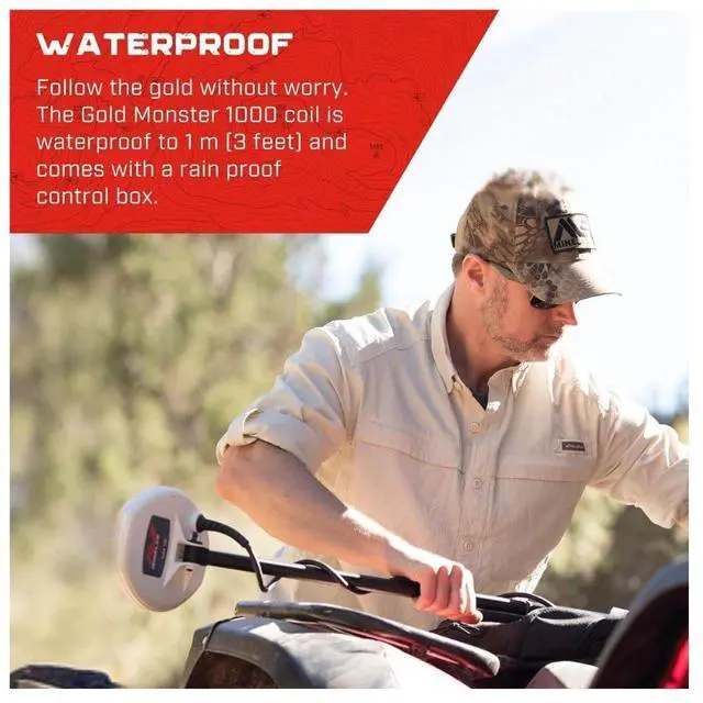 Alt view image 4 of 7 - Minelab Gold Monster 1000 Metal Detector with Fully Automatic Operation and Two Detect Modes (1 to 5-Inch Coil)