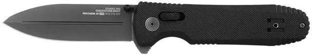 Alt view image 2 of 7 - SOG Pentagon XR LTE 3.6-Inch CRYO CTS XHP Steel Blade G10 Handle Single-Handed Opening Lightweight Folding Knife with XR Lock and Pocket Clip (Black)