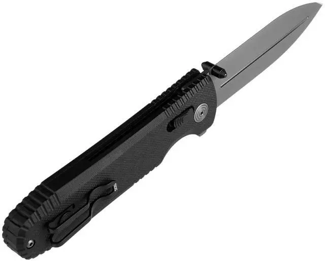 Alt view image 4 of 7 - SOG Pentagon XR LTE 3.6-Inch CRYO CTS XHP Steel Blade G10 Handle Single-Handed Opening Lightweight Folding Knife with XR Lock and Pocket Clip (Black)