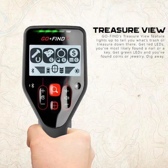 Alt view image 11 of 14 - Minelab GO-FIND 44 Metal Detector with PRO-FIND 15 Pinpointer & Holster