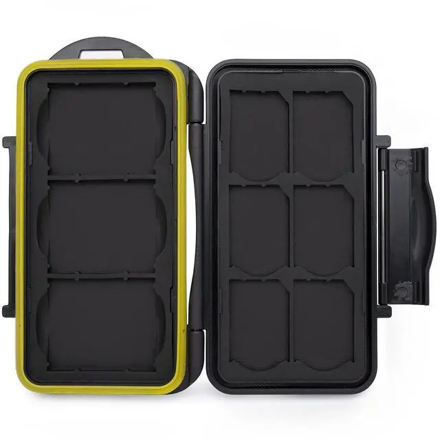 Alt view image 7 of 7 - Koah Pro 2-in-1 Aluminum Shell OTG Dual Slot SD Card Reader and Rugged Memory Storage Carrying Case