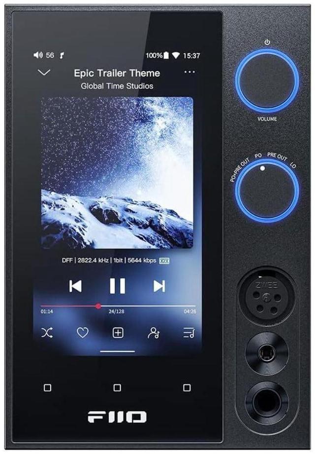 Alt view image 2 of 7 - Fiio R7 Snapdragon 660 Desktop Android 10 Hifi Streaming Music Player Amp/Dac Es9068As Chip/Thxaaa 788 Headphone Amplifier Bluetooth 5.0 Dsd512 Spotify/Tidal/Amazon Music Support (Black)