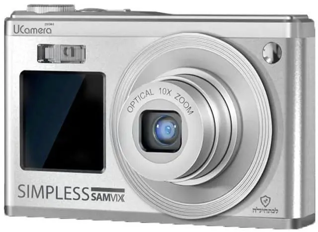 Main image of Samvix UCamera Zoom 5 with Video (Silver) - Kosher Digital Camera 10x Optical Zoom and 4K Recording