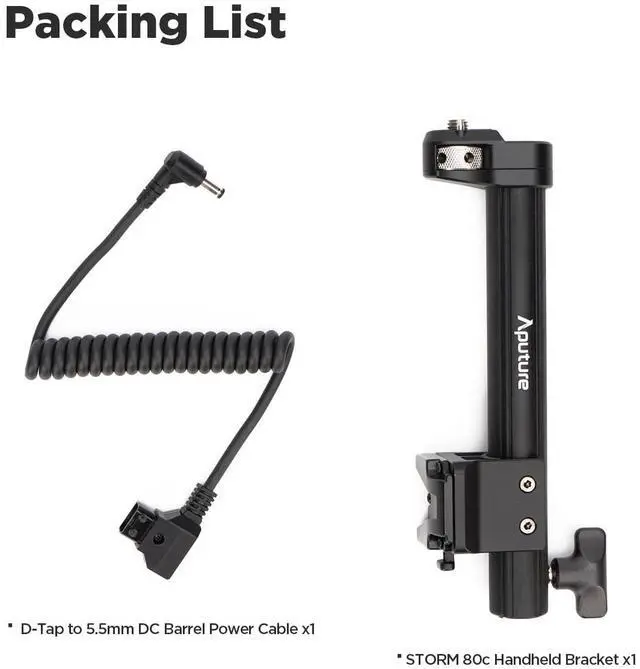 Alt view image 12 of 14 - Aputure Handheld Bracket for STORM 80c LED Light