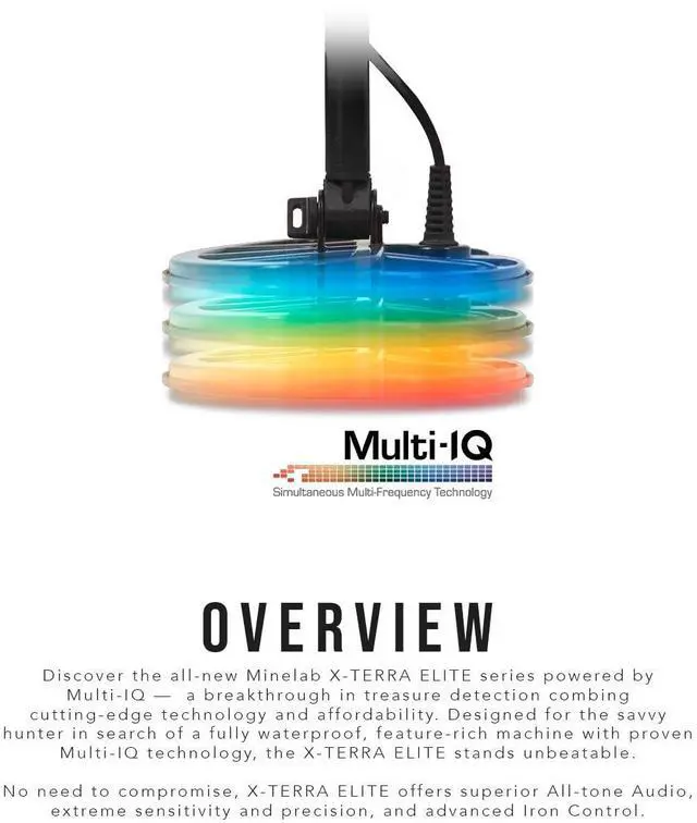 Alt view image 5 of 7 - Minelab X-Terra Elite Expedition Pack with Detector, Additional Twine, and Wireless Headphones Bundle with Minelab PRO-FIND 40 Pinpointer with 5-Level Sensitivity Adjustment (2 Items)