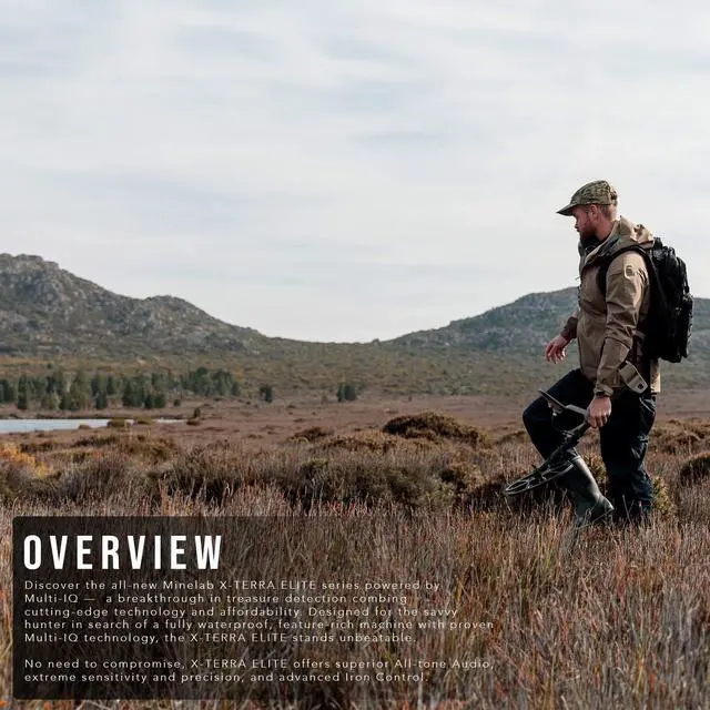 Alt view image 3 of 7 - Minelab X-Terra Elite Expedition Pack with Detector, Additional Twine, and Wireless Headphones Bundle with Minelab PRO-FIND 40 Pinpointer with 5-Level Sensitivity Adjustment (2 Items)