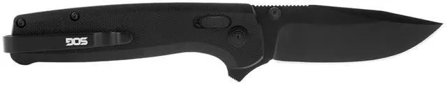 Alt view image 2 of 7 - SOG Terminus XR G10 Folding Pocket Knife with D2 Steel Blade and Reversible Clip Black Handle