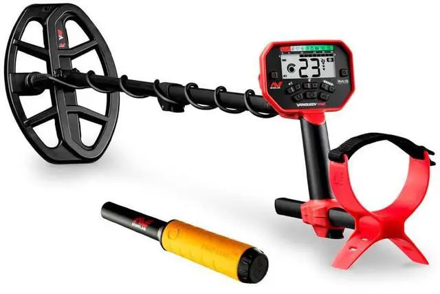 Main image of Minelab Vanquish 440 Powerful, Accurate, and Lightweight Metal Detector Bundle with Minelab Pro-Find 20 Pinpointer (2 Items)