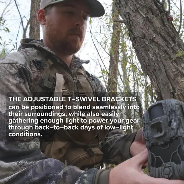 Alt view image 5 of 6 - Stealth Cam Adjustable Multi-Pivot Mounting Post for Trail Camera and Battery (2-Pack) Bundle with Lithium Solar Power Panel (2-Pack), 32GB Memory Card (4-Pack), and SD Card Reader USB 2.0 (9 Items)
