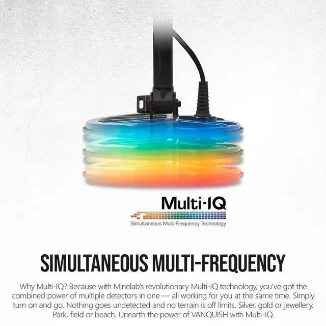 Alt view image 4 of 7 - Minelab Vanquish 440 Powerful, Accurate, and Lightweight Metal Detector Bundle with Minelab Pro-Find 20 Pinpointer (2 Items)