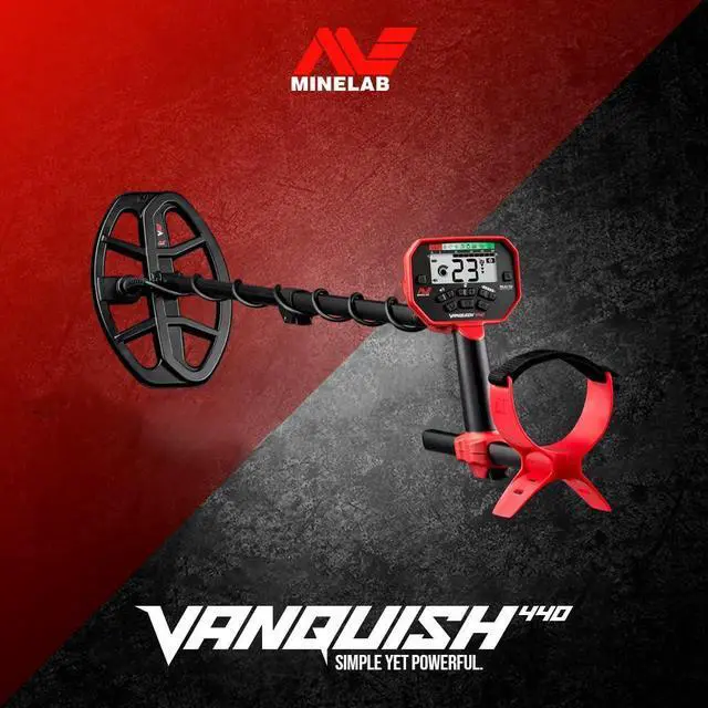 Alt view image 2 of 7 - Minelab Vanquish 440 Powerful, Accurate, and Lightweight Metal Detector Bundle with Minelab Pro-Find 20 Pinpointer (2 Items)