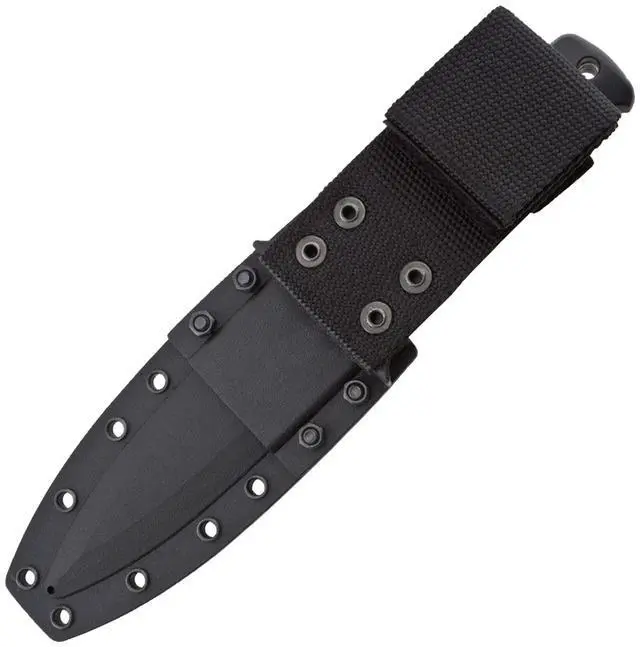 Alt view image 2 of 7 - SOG E37T-K Seal Pup Elite Tactical Fixed Blade Knife with 4.75-Inch AUS-8 Serrated Stainless Steel Blade and Glass-Reinforced Nylon Handle, Includes Sheath (Black)