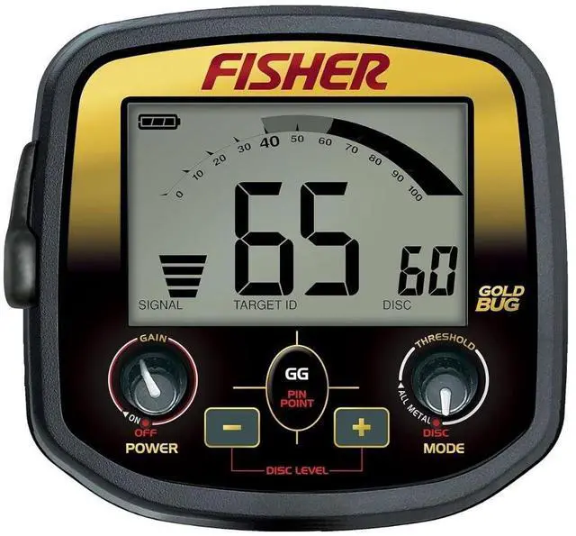 Alt view image 3 of 5 - Fisher Labs Gold Bug Metal Detector with V-Break Tone Discrimination, Fast Retune Speed, and Biaxial Coils (Black)