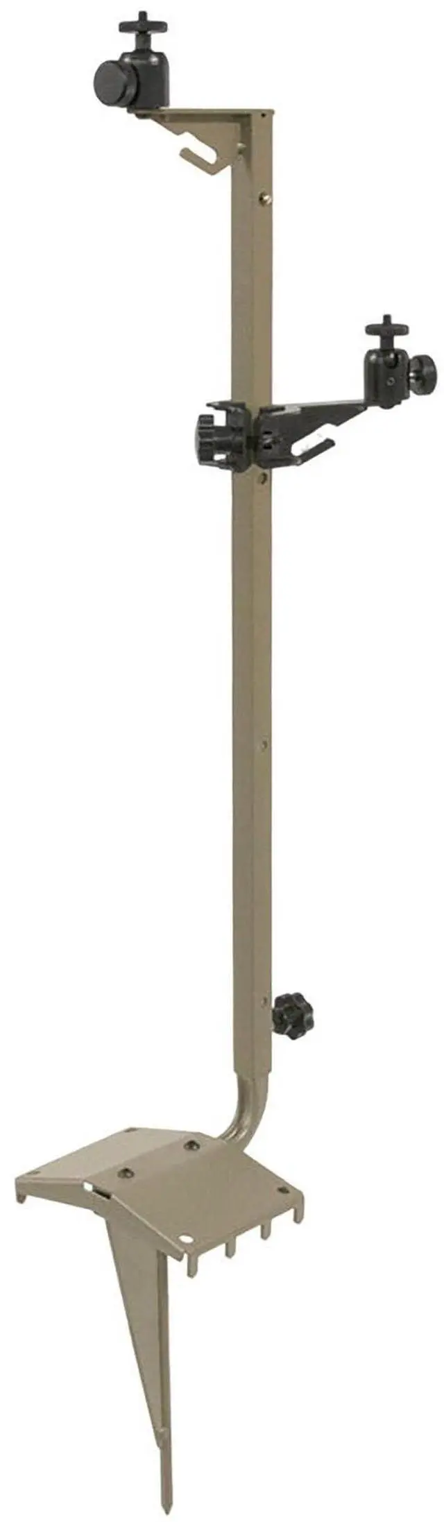 Alt view image 2 of 3 - Wildgame Innovations Dual Mount Camera Stand with Steel Kick Plate, 6.5-Inch Built-In Ground Stake, and Weather-Resistant Powder Coat