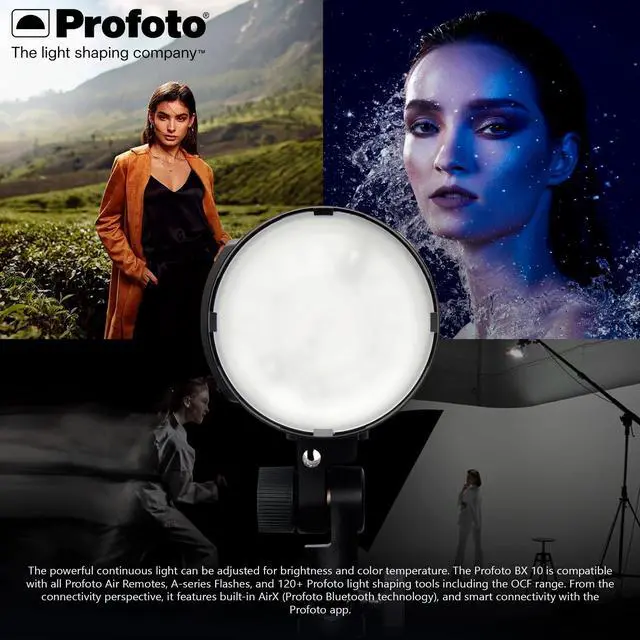 Alt view image 5 of 7 - Profoto TeleZoom Reflector White for Protruded and Flat-Fronted Lights with Adjustable Zoom Bundle with B10X Off-Camera Flash and Continuous Light (2 Items)